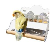 Giwnhvx Mangeoires pour Perruches, Mangeoires pour Oiseaux Résistantes Aux Éclaboussures, Distributeur de Nourriture Rotatif pour Perruches, Mangeoire pour Oiseaux pour Cage à Oiseaux