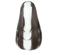 Giwnhvx Marron Noir Synthétique Femmes Style Cheveux Longs Cheveux Extra Longs Perruques Synthétiques Extensions en Couches Tête Augmenter les Cheveux Facile à Installer Facile à Utiliser