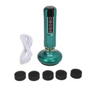 Giwnhvx Masseur électrique GuaSha 12 engrenages d'aspiration boules en acier à pression négative Méridiens Massage Machien Grattoir Vert