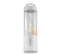 Giwnhvx Mélangeur portable, mélangeur de taille personnelle pour milkshakes et smoothies avec 6 lames Ultra, rechargeable par USB, réutilisable, facile à utiliser, blanc