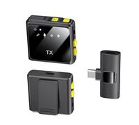 Giwnhvx Microphone cravate sans fil avec puce intelligente de réduction du bruit 2,4 G - Design parfait pour la diffusion en direct du téléphone - Plug Play
