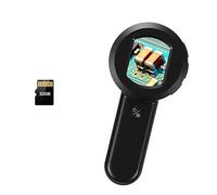Giwnhvx Microscope numérique 100x avec loupe de 2" avec lumière (blanc et UV) compatible facile à installer