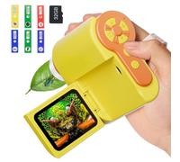 Giwnhvx Microscope pour enfants 1000X [] Microscope numérique portable de 2 pouces 1080P, Microscope de poche portable
