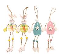 Giwnhvx Mignon Lapin de Pâques Pendentif pour Enfants Fait Une Main Festival Ornement pour Fêtes À La Maison Bureau Vitrine Jouets Cadeaux de Fête