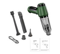 Giwnhvx Mini Aspirateur Portable Sans Fil pour Voiture, Aspirateur Fil Rechargeable Haute Puissance pour La Maison (Vert)