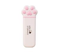 Giwnhvx Mini Boîte de Rangement pour Chat - Organisateur Portable et Multifonctionnel à Trois Compartiments pour Médicaments, et Petits Objets Rose Clair