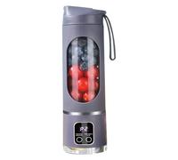 Giwnhvx Mini broyeur à glace portable rechargeable USB 8 lames avec affichage numérique 3 modes mélangeur portable C