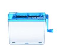 Giwnhvx Mini déchiqueteuse manuelle portable, machine de découpe de papier, coupe droite, fournitures de bureau et d'enseignement