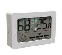 Giwnhvx Mini hygromètre numérique LCD intérieur électronique de température hygromètre capteur mètre électronique thermomètre domestique facile à installer blanc