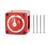 Giwnhvx Mini interrupteur marche/arrêt pour bateau marin 12-48 V 100-300 A Interrupteur de batterie Isolateur Déconnexion Rotatif Facile à installer Facile à utiliser Sélecteur 3 positions