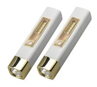 Giwnhvx Mini lampe de poche multifonction forte lumière lampe de poche d'urgence banque d'alimentation lampe de poche chargeur USB éclairage portable, B