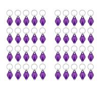 Giwnhvx Mini Lampe de Poche Porte-CléS UV LED, 10 Lumens, DéTecteur de LumièRe Violette Portable, Torche Fluorescente AlimentéE par Batterie, Paquet de 40
