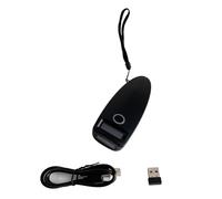 Giwnhvx Mini lecteur de codes-barres sans fil Bluetooth portable 1D 2D QR Code barres