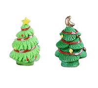 Giwnhvx Mini Ornements d'arbre de Noël Jardinage Décoratifs Jouets pour Enfants Wei Paysage Décoration pour Logement de Noël A
