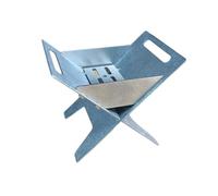 Giwnhvx Mini poêle à alcool portable en alliage de titane pour le camping, brûleur d'encens à bois, support d'aromathérapie multifonction