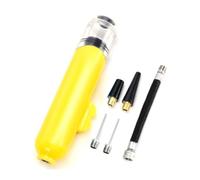 Giwnhvx Mini pompe à ballon bidirectionnelle pour football, basketball, volleyball, jouet, bouée, gilet de sauvetage, gonflable, pompe portable, jaune