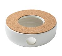 Giwnhvx Mini support de théière portable en céramique - Base isolante - Chauffe-eau - Bougeoir - Accessoires de thé
