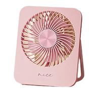 Giwnhvx Mini ventilateur de table pliable pour extérieur fin, léger, silencieux, fort, portable mural rose