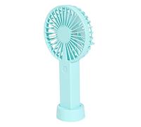Giwnhvx Mini ventilateur personnel portable USB avec lumière LED pour voyage, extérieur, maison, bureau, ventilateur de bureau silencieux - Bleu