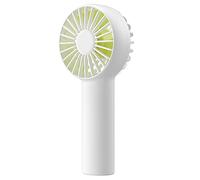 Giwnhvx Mini ventilateur portable à batterie avec batterie de 2000 mAh ou mini ventilateur personnel alimenté par USB, 3 vitesses (blanc)