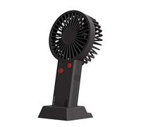Giwnhvx Mini ventilateur portable rechargeable USB avec support super silencieux pour intérieur ou extérieur Noir 2000 mAh