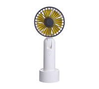 Giwnhvx Mini ventilateur portable USB rechargeable par USB pour voyage, extérieur, maison, bureau, ventilateur silencieux (blanc)
