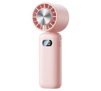 Giwnhvx Mini ventilateur pour enveloppement de glace, ventilateur de refroidissement portable, mini affichage numérique pliable, ventilateur de table silencieux, ventilateur pour enveloppement de