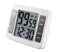 Giwnhvx Minuterie de cuisine numérique avec écran LCD magnétique avec réveil fort rappel pour le compte à rebours 99 minutes et 59 secondes
