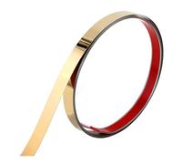 Giwnhvx Miroir Autocollant Lignes Décoratives Plats Bande Sticker Mural Fond Mural Etude Plafond Bordure Or