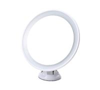 Giwnhvx Miroir de Maquillage Grossissant Intelligent 10X avec Éclairage LED Supplémentaire, à Ventouse pour Fixation Murale, Idéal pour la Salle de Bain, la Coiffeuse ou les Voyages.