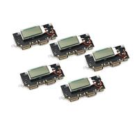 Giwnhvx Module d'alimentation de 5 pièces double USB 5 V 1 A 2,1 A module d'alimentation mobile Boost avec module de carte de charge d'affichage