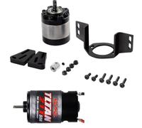 Giwnhvx Moteur 550 à Balais Étanche 21T avec Boîte de Vitesses à Réduction 1:5 pour Remorque 1/14 et Voiture Radiocommandée Crawler 1/10 Axial SCX10 TRX4 Pièces de Rechange et Accessoires.