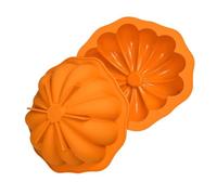Giwnhvx Moule à mousse 3D en forme de citrouille de 17,8 cm - Moule à gâteau en silicone pour la cuisson de gâteaux, brownies, Halloween