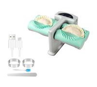 Giwnhvx Moule à raviolis électrique à double tête réglable pour raviolis maison rechargeable