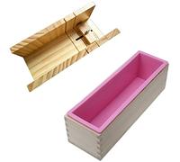Giwnhvx Moule à savon en bois avec outil de découpe fait main 1200 g