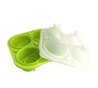 Giwnhvx Moule carré 3D en forme de rose pour faire 4 glaçons géants en forme de fleur mignonne, lave-vaisselle vert clair amusant