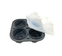 Giwnhvx Moule carré 3D en forme de rose pour faire 4 glaçons géants en forme de fleur, passe au lave-vaisselle, facile à utiliser, 14 x 14 cm