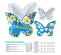 Giwnhvx Moule en résine de silicone avec outils pour fabrication de bijoux pour bouquet de mariage, spécimen, bibliothèque, décoration de la maison