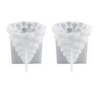 Giwnhvx Moule en Silicone 3D pour, Support de Lumière, Moule en Résine Époxy, Moule pour Gâteau Fondant, Bougie D'Aromathérapie