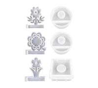Giwnhvx Moule en silicone pour bougie - Moules en silicone - Moules de moulage en silicone - Fleurs de printemps - Bougeoir