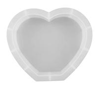 Giwnhvx Moule en Silicone RéSine CouléE Moule Bricolage ÉPoxy Bougie Moules pour Artisanat RéSine ÉPoxy, Coeur 165X140X51Mm