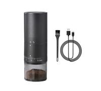 Giwnhvx Moulin à café électrique portable réglable pour voyage avec 38 réglages de mouture noir