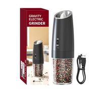 Giwnhvx Moulin à sel et électrique rechargeable avec grain réglable, rechargeable, à batterie, gadgets de cuisine