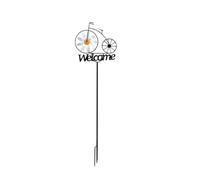 Giwnhvx Moulin à Vent en Métal 3D, Décoration de Porte D'Entrée, Support de Vélo, Artisanat, Accessoires de Cour et de Jardin Extérieurs