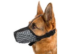 Giwnhvx Muselleuse pour Chien, Muselière Respirante en Aérée pour Chiens de Taille Moyenne et Grande pour Anti et Empêcher Les Morsures, Les Aboiements, la Mastication, Muselière Souple et