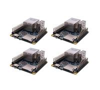 Giwnhvx NanoPi NEO Open Source Allwinner H3 Lot de 4 cartes de développement Super pour Raspberry Pie Quad-Core -A7 DDR3 RAM 512 Mo