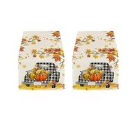 Giwnhvx Nappe de Table Automnale pour Thanksgiving, Table, Décoration de Table, Style Feuille D'Érable, de Haute Qualité.