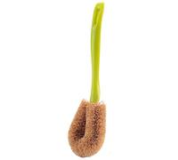Giwnhvx Naturel Pp Noix de coco Brun Silk Antiadhésif Huile Poignée Longue Brosse Plat Lavage Huile Nettoyage Peut Suspendre Type Pinceau Vert