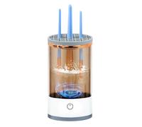 Giwnhvx Nettoyeur de pinceaux de maquillage électrique pour toutes les tailles de pinceaux de maquillage