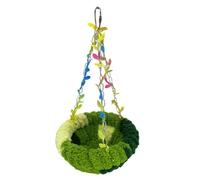 Giwnhvx Nid d'oiseau chaud pour perroquet - Lit balançoire suspendu - En peluche - Petit nid d'oiseau A